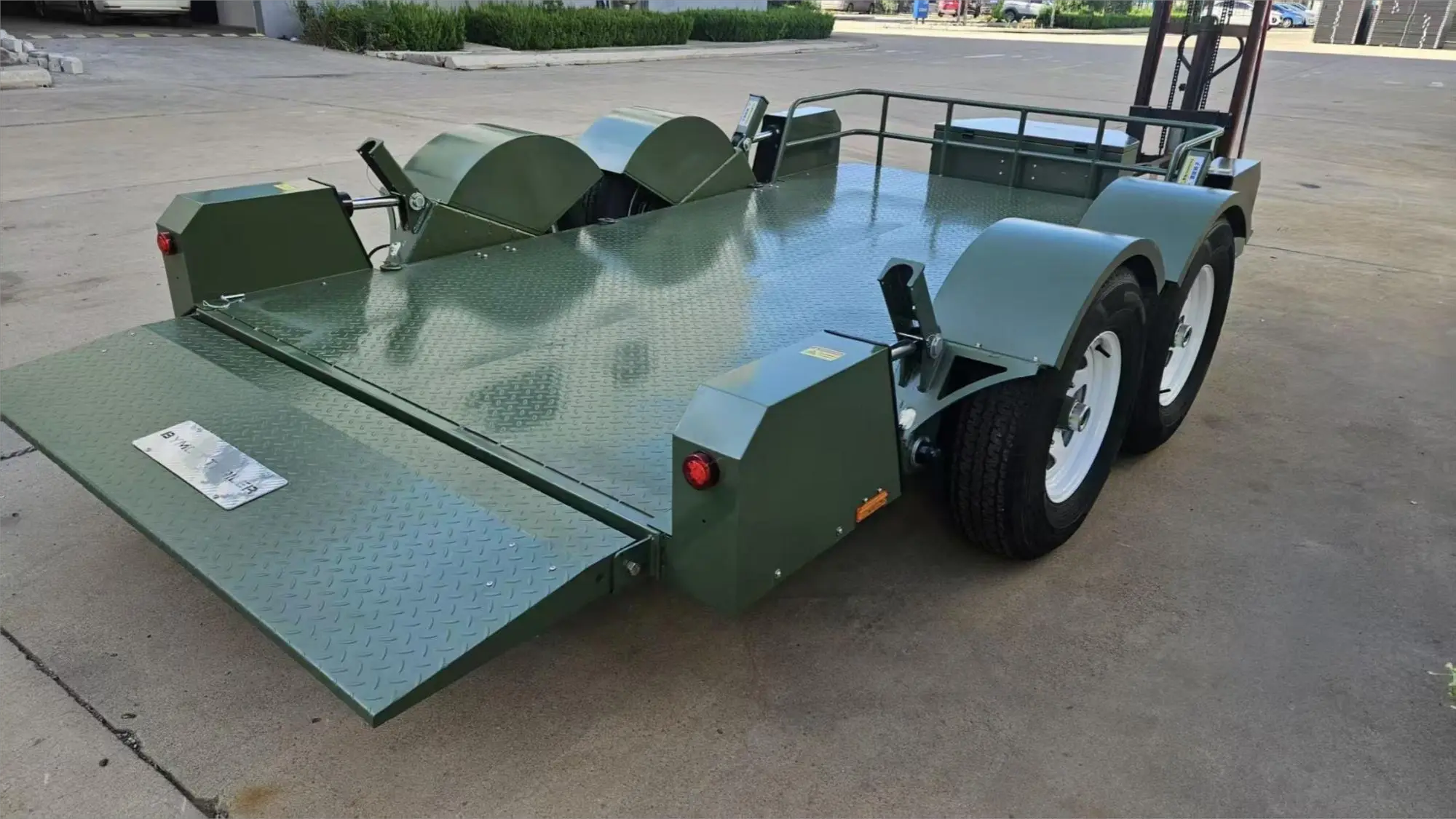 5-Ton Dual-Axle Hydraulic Lifting Trailer